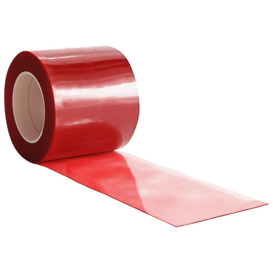 vidaXL Streifen-Türvorhang für Kühlräume - Rot PVC. Roter PVC-Streifenvorhang isoliert Kühlräume, reduziert Temperaturverlust.