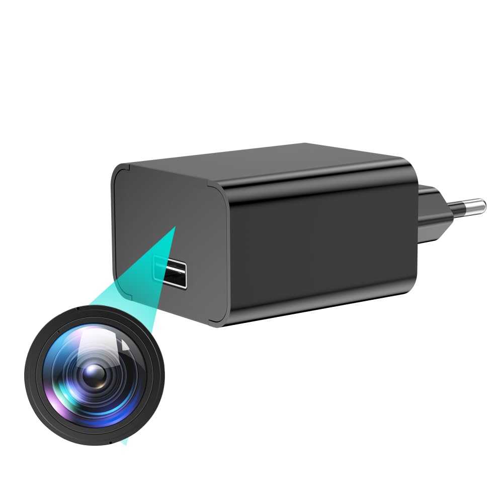 UIKOP C904 Mini Überwachungskamera 1080P mit Nachtsicht im USB-Ladegerät-Gehäuse
