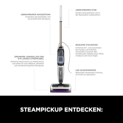 Shark SteamPickUp SD200EU 3-in-1 Dampfreiniger - Weiss
