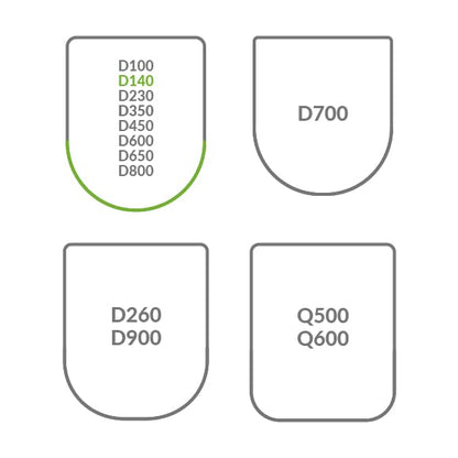 LUVETT® Toilettendeckel D-Form mit Absenkautomatik, Weiss