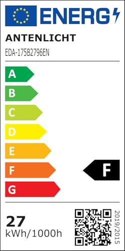 ANTENLICHT KAKA LED Stehlampe – Schwarz, Dimmbar Deckenfluter Leselicht