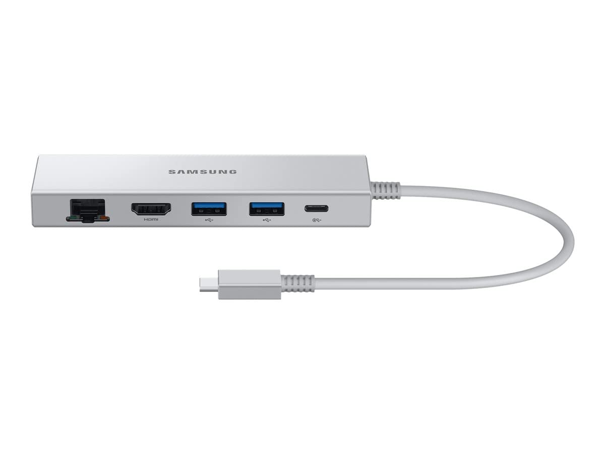 Samsung EE-P5400 Multiport Adapter – USB-C Dockingstation, kompakt, schwarz. Erweitert Laptop/Smartphone um diverse Anschlüsse.