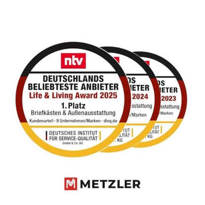 Metzler Bispo 2 Standbriefkasten Paketbox - Anthrazitgrau XXL