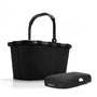 reisenthel carrybag frame black Einkaufskorb mit Cover schwarz, Aluminiumrahmen