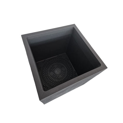 Kreher Millennium XL Pflanzkasten - 80L Anthrazit Kunststoff