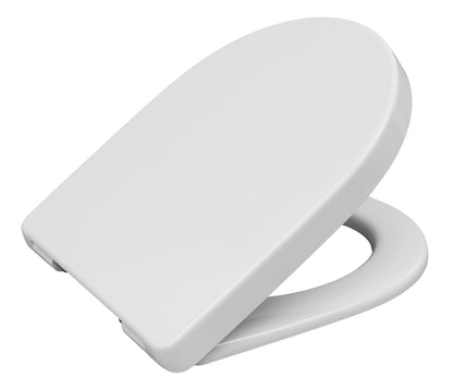 Calmwaters WC Sitz Keramag iCon D-Form Absenkautomatik Weiss