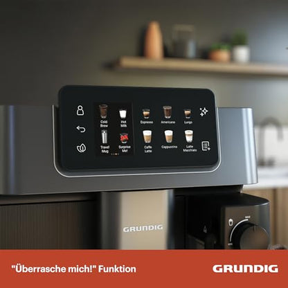 Grundig KVA 8230 Kaffeevollautomat - Schwarz/Dunkelsilber