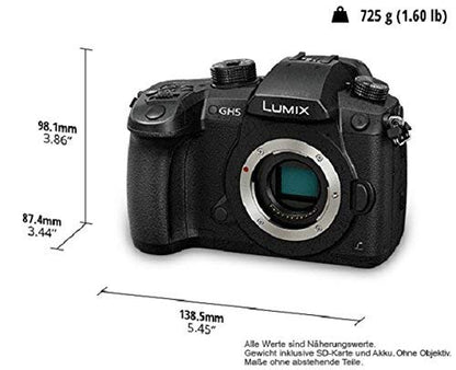 Panasonic LUMIX GH5 4K DSLM Systemkamera - Schwarz