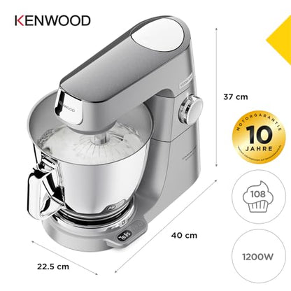 Kenwood Titanium Chef Baker XL KVL85.424SI Küchenmaschine - mit Waage