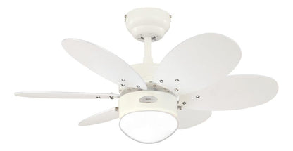 Turbo II 78673 76cm Deckenventilator - Weiss mit Leuchte