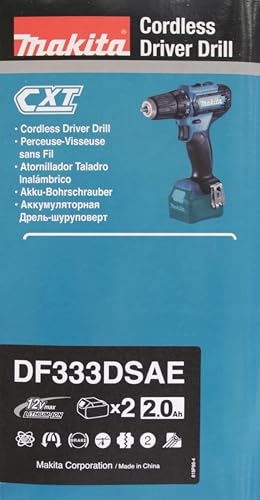 Makita DF333DSAE Akku-Bohrschrauber 12V 2.0Ah Set mit Koffer