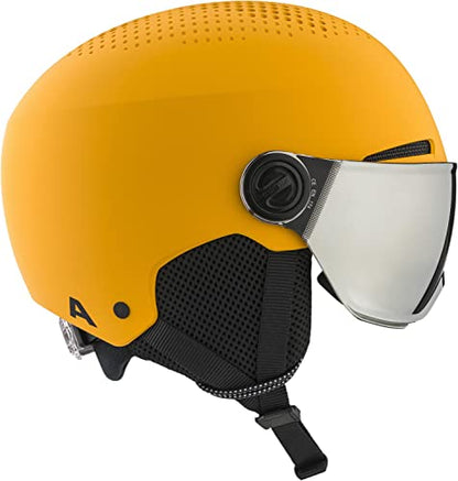 Alpina Kinder Zupo Visor Skihelm - Burned Yell 51-55 cm