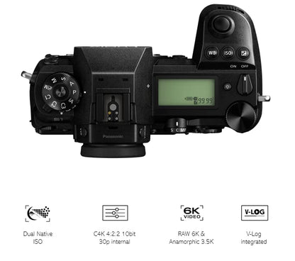 Panasonic DC-S1E-K spiegellose Vollformatkamera Schwarz Gehäuse