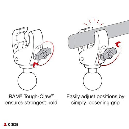 RAM Tough-Claw Klemmkugelbasis – Grosse Ausführung