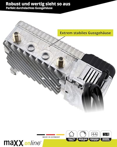 maxx.onLine Hausanschluss-Antennenverstärker Kabelfernsehen 33 dB