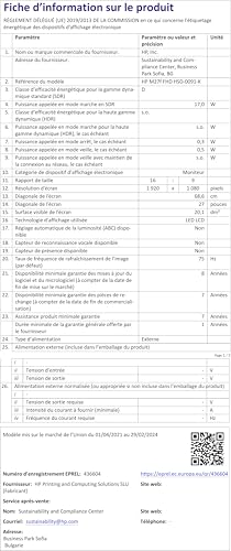 HP M27f 27 Zoll Monitor - Full HD IPS Display