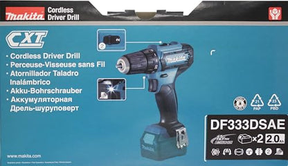 Makita DF333DSAE Akku-Bohrschrauber 12V 2.0Ah Set mit Koffer
