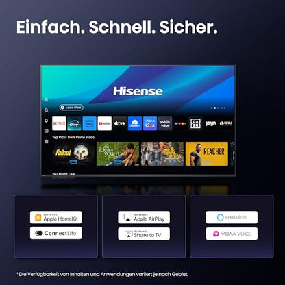 Hisense 43E7Q PRO Fernseher - 43 Zoll 4K UHD QLED Smart TV