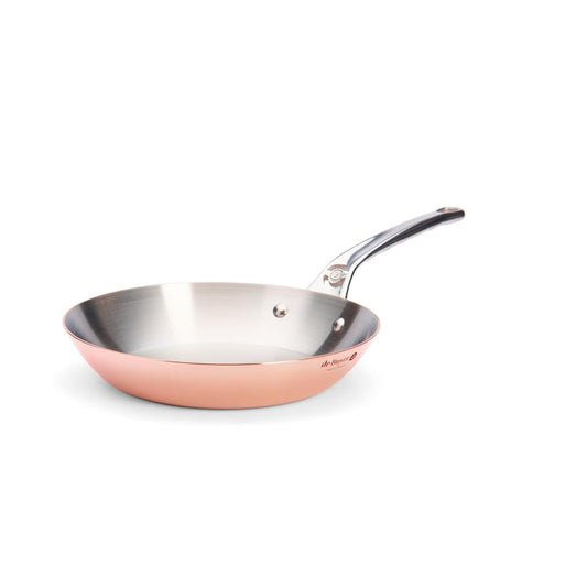 de Buyer INOCUIVRE Bratpfanne aus Kupfer 24 cm. Glänzende, kupferfarbene Pfanne für schnelles, gleichmäßiges Braten.