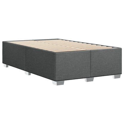vidaXL Polsterbett Doppelbett Dunkelgrau 120x200cm Stoff