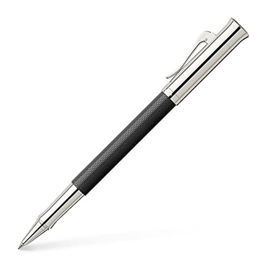 Graf von Faber-Castell Guilloche 146510 Tintenroller - Schwarz. Schwarzer Tintenroller mit Guilloche-Muster zum Schreiben mit Tinte.