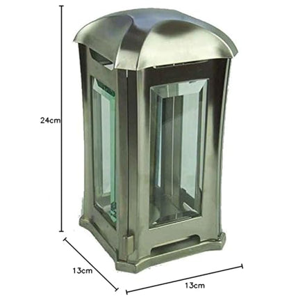 designgrab AEL5 Venezia Edelstahl-Grablampe - Silber