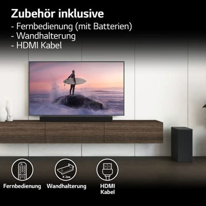 LG DS75Q 3.1.2 Soundbar mit Subwoofer - Dark Steel Silver