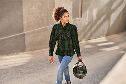 SHIMA Renegade Lady 2 Motorrad Hemd Damen – CE | Schwarz XL