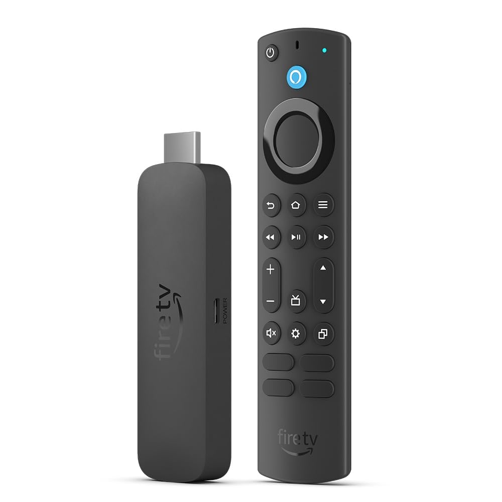 Amazon Fire TV Stick 4K Max Streaming Stick – Generalüberholt: Schwarzer HDMI-Stick für 4K-Streaming und Smart-TV-Funktionen.