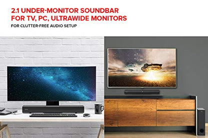 Creative Stage 2.1 Soundbar mit Subwoofer - Schwarz