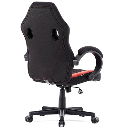 SENSE7 Prism Ergonomischer Gaming Stuhl | Stoff Schwarz-Rot
