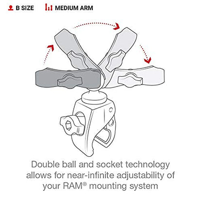 RAM Mounts RAM Tough-Claw mit X-Grip Smartphone-Halterung RAM-B-400-UN7