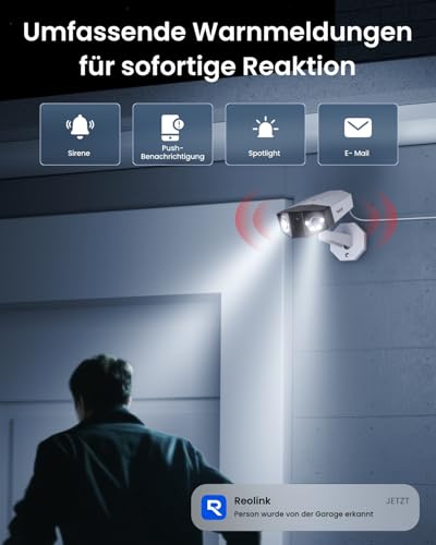 Reolink Duo 3 PoE Aussenkamera 16MP Dual-Objektiv 180° Panorama