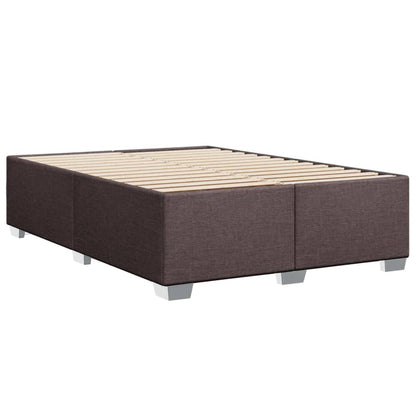 vidaXL Polsterbett Bettgestell 160x200cm - Dunkelbraun Stoff