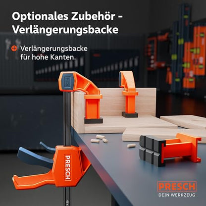 Presch Schnellspann Einhandzwingen Set 4 Stk. – 150/300mm