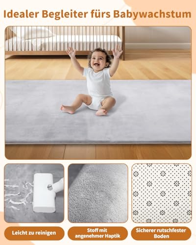 Favodormir Krabbelmatte Baby 150x200x3cm - Grau