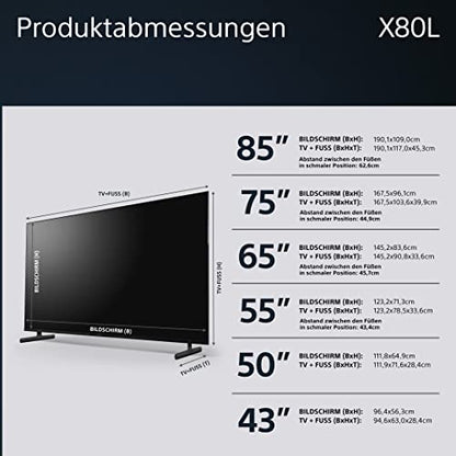 Sony BRAVIA KD-50X80L 50 Zoll 4K HDR LED Smart TV