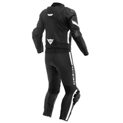 Dainese Avro 4 2-Teiler Motorrad Lederkombi Schwarz/Weiss