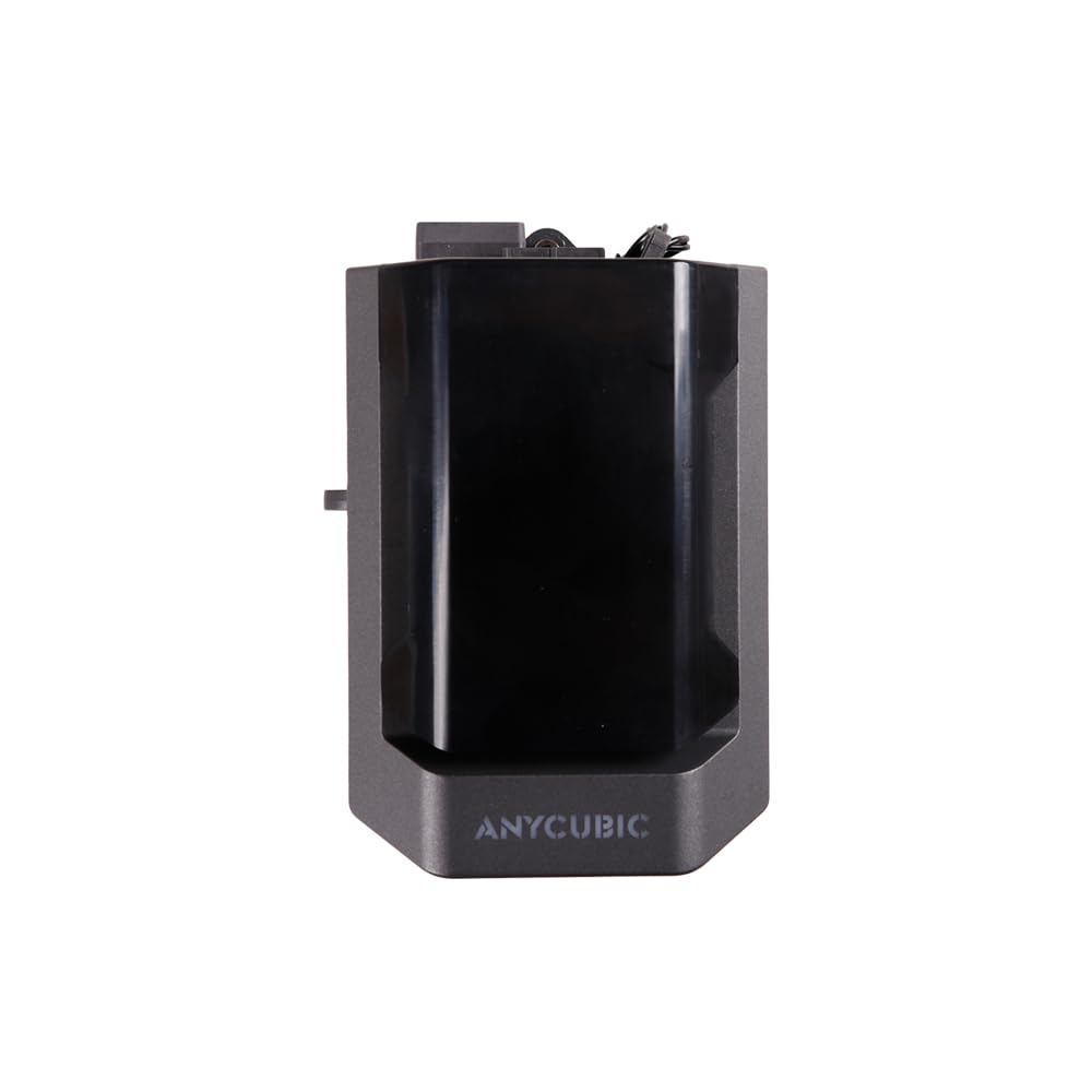 ANYCUBIC Druckkopfmontage für Kobra 3 und Kobra 3 Combo. Kompaktes, blockförmiges Bauteil in Schwarz-Silber zur präzisen Filament-Extrusion im 3D-Drucker.