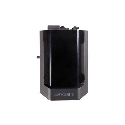 ANYCUBIC Druckkopfmontage für Kobra 3 und Kobra 3 Combo. Kompaktes, blockförmiges Bauteil in Schwarz-Silber zur präzisen Filament-Extrusion im 3D-Drucker.