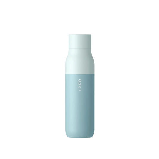LARQ Bottle PureVis 500ml Selbstreinigende Trinkflasche – Seaside Mint: Mintfarbene Flasche. Purifiziert Wasser mit UV-C-Licht für hygienisches Trinken.