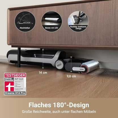 Dreame H14 Pro Nass- und Trockensauger mit 180° Lie-Flat Funktion