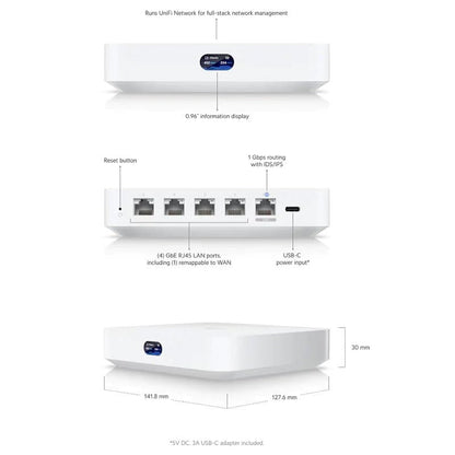 Ubiquiti Cloud Gateway Ultra Netzwerk-Gateway - UCG-Ultra