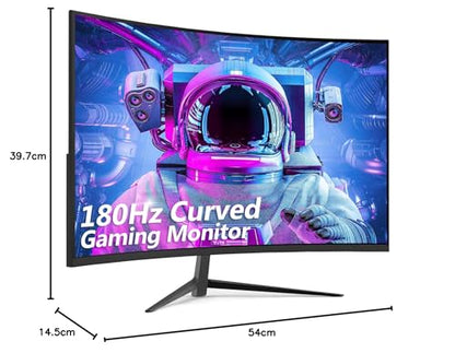 Z-Edge 24 Zoll Curved Gaming Monitor 180Hz 1ms - Schwarz