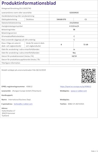 GOODRIDE SW608 SNOWMASTER Winterreifen - 215/65 R16 98H