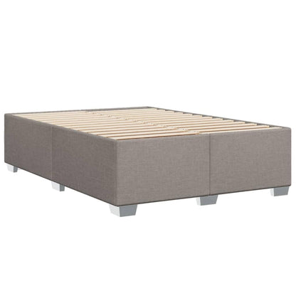 vidaXL Polsterbett Bettgestell - Stoff Taupe 140x190cm