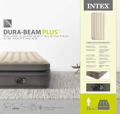 Intex Twin Comfort Elevated Luftbett – Fiber-Tech Technologie