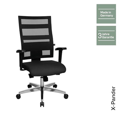 Topstar X-Pander Ergonomischer Bürostuhl Schwarz Netzstoff