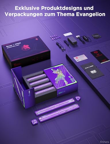 Govee EVANGELION Glide Gaming LED Wandleuchte – 6 Stäbe + 2 Ecken