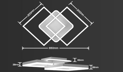 ANTENLICHT LED Deckenleuchte Smart Dimmbar - Weiss